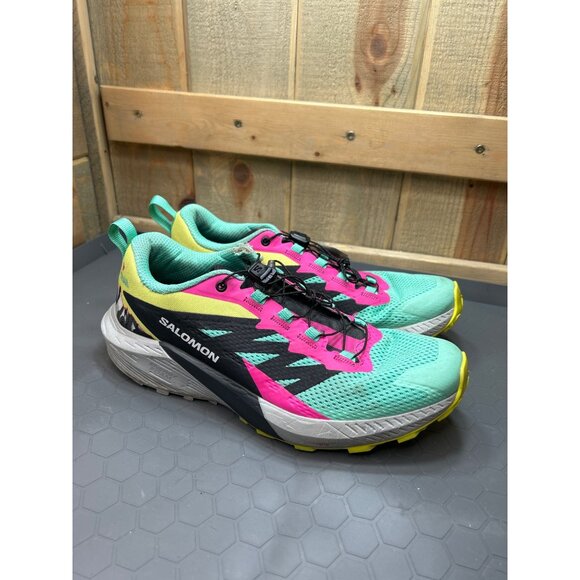 Salomon Sense Ride 5 Trail Running Shoes Size 9.5 Womens Multicolor - Picture 1 of 7